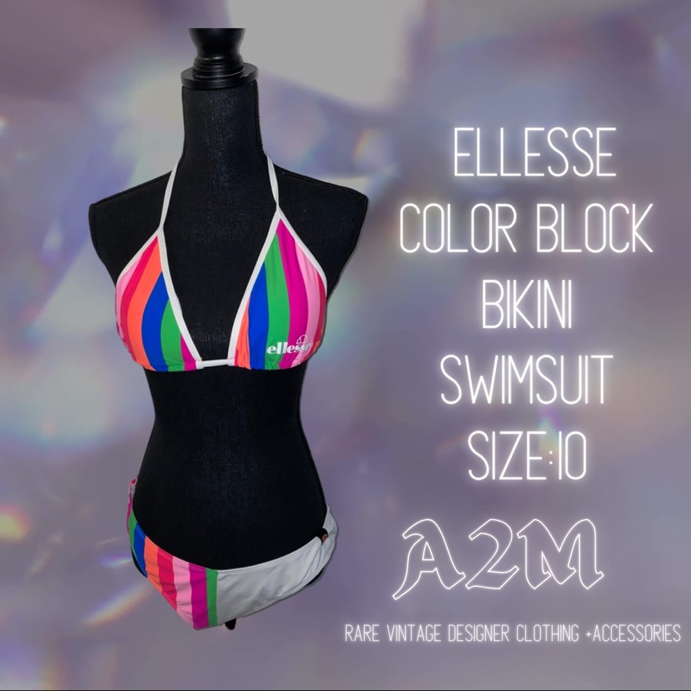 Ellesse Triangle Bra+ Bikini Swimsuit Size 12